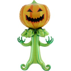 BALLON METALLIQUE ARBRE CITROUILLE POUR HALLOWEEN