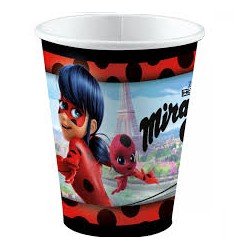 8 GOBELETS MIRACULOUS 250 ML 