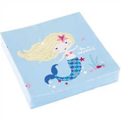 20 SERVIETTES PAPIER PETITE SIRENE