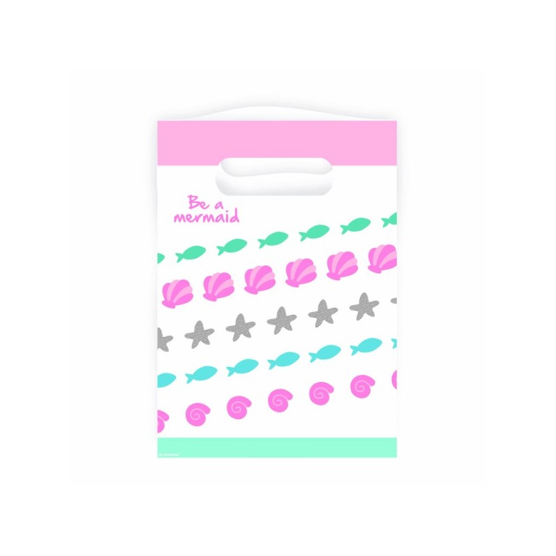 8 SACHETS CADEAUX PETITE SIRENE BE A MERMAID 8 SACHETS CADEAUX PETITE SIRENE BE A MERMAID