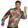 CHEMISE DISCO ARC-EN-CIEL TAILLE XL