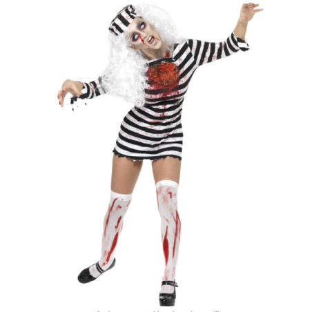 DEGUISEMENT PRISONNIERE ZOMBIE TAILLE M