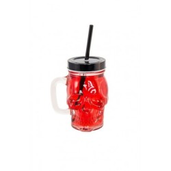 MUG TETE DE MORT AVEC PAILLE 350ML