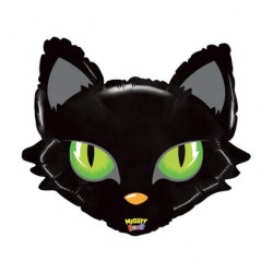 BALLON TETE DE CHAT NOIR 71 CM