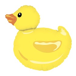 BALLON METALLIQUE CANARD JAUNE 74 CM