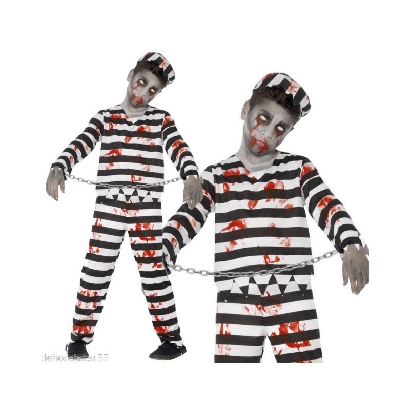 DEGUISEMENT ENFANT PRISONNIER ZOMBIE TAILLE S OU 5-6 ANS DEGUISEMENT ENFANT PRISONNIER ZOMBIE TAILLE S OU 5-6 ANS