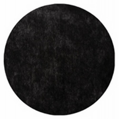 10 SETS DE TABLE ROND TISSU NON TISSE NOIR