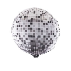 BALLON METALIQUE BOULE DISCO 46 CM