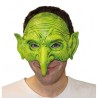 1/2 MASQUE HALLOWEEN GNOME MALEFIQUE VERT