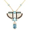 COLLIER PHARAON DOREE AVEC STRASS ET PIERRES COLLIER PHARAON DOREE AVEC STRASS ET PIERRES