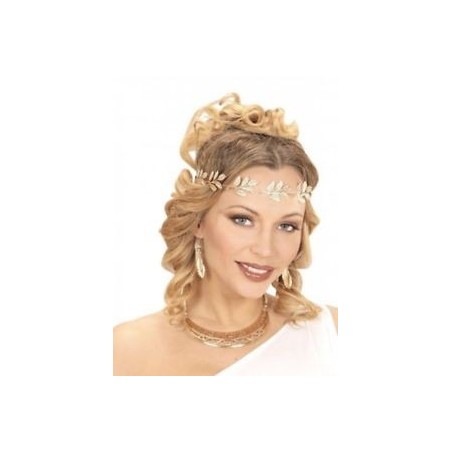 COURONNE DE LAURIERS EN METAL OR