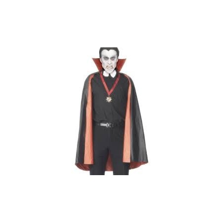 CAPE DE VAMPIRE ROUGE ET NOIR REVERSIBLE ETANCHE