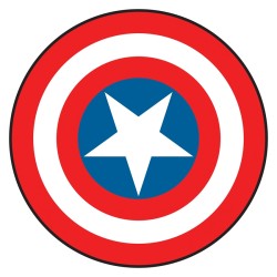 BOUCLIER EN MOUSSE CAPTAIN AMERICA