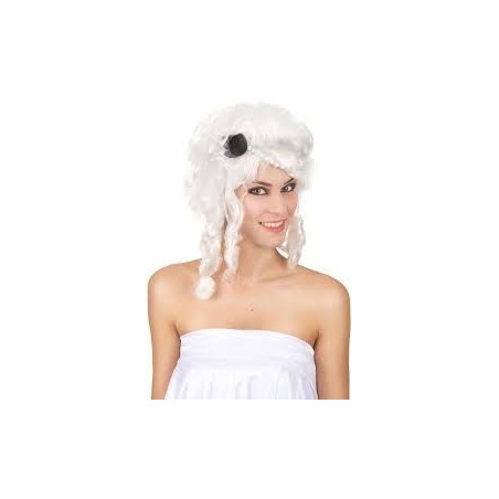 PERRUQUE RENAISSANCE FEMME BLANCHE