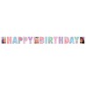 GUIRLANDE LETTRES HAPPY BIRTHDAY BARBIE 200 X 15 CM