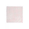 20 SERVIETTES METALLISEES ROUGE 25 X 25 CM