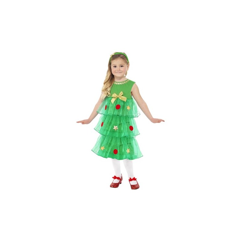 DEGUISEMENT ROBE SAPIN FILLE NOEL 4 A 6 ANS