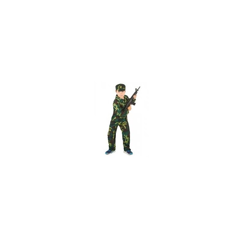 DEGUISEMENT SOLDAT MILITAIRE ENFANT TAILLE S 4/6 ANS DEGUISEMENT SOLDAT MILITAIRE ENFANT TAILLE S 4/6 ANS