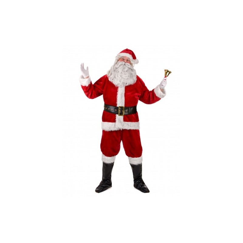 DEGUISEMENT PERE NOEL ROUGE VELOUR TAILLE L