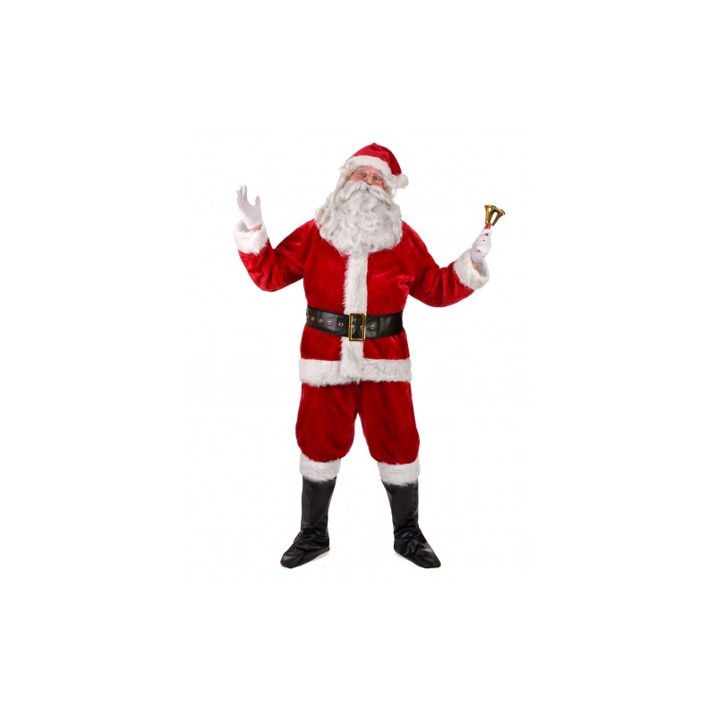 DEGUISEMENT PERE NOEL ROUGE VELOUR TAILLE XXL