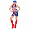 DEGUISEMENT ROBE MISS UNION JACK TAILLE M