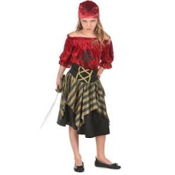 DEGUISEMENT PIRATE FILLE TAILLE 4-6 ANS 