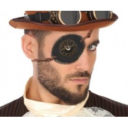 CACHE OEIL STEAMPUNK HORLOGE 