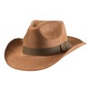 CHAPEAU COW BOY  AVENTURIER MARRON 