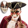 MASQUE VENISE VOLTO NOIR ET ROUGE  MASQUE VENISE VOLTO NOIR ET ROUGE