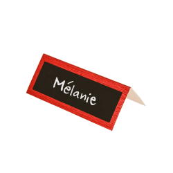 SACHET 6 MARQUES PLACES RECTANGULAIRES ROUGE BRILLANT 