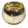 BOUGEOIR BOULE OR METAL 10 CM X 8.5 CM