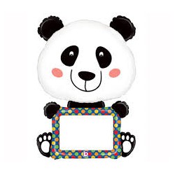 BALLON METALLIQUE PERSONNALISABLE PANDA 122CM