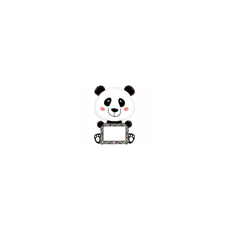 BALLON METALLIQUE PERSONNALISABLE PANDA 122CM