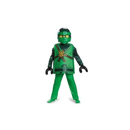 DEGUISEMENT LLOYD NINJAGO VERT DELUXE TAILLE 10/12 ANS 