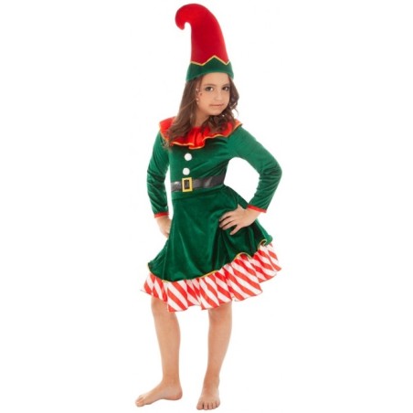 DEGUISEMENT FILLE LUTIN TAILLE 116 CM 