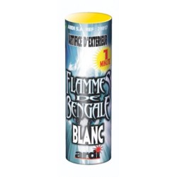 FLAMME DE BENGALE BLANC 1 MINUTE