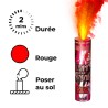 FLAMME DE BENGALE 2 MINUTES ROUGE