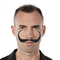 MOUSTACHE ARTISTE DOUBLE NOIRE