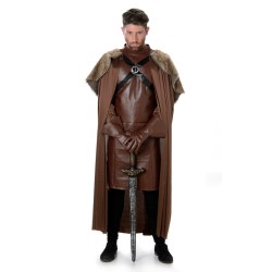 DEGUISEMENT GARDIEN MEDIEVAL OU VIKING MARRON HOMME TAILLE XL 