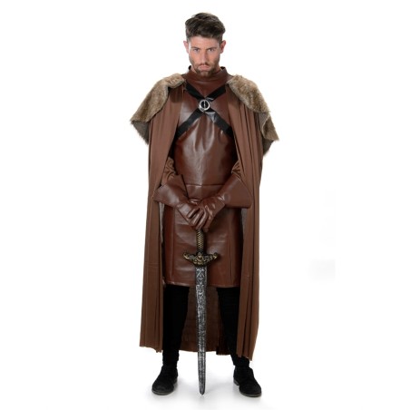 DEGUISEMENT GARDIEN MEDIEVAL OU VIKING MARRON HOMME TAILLE XL 