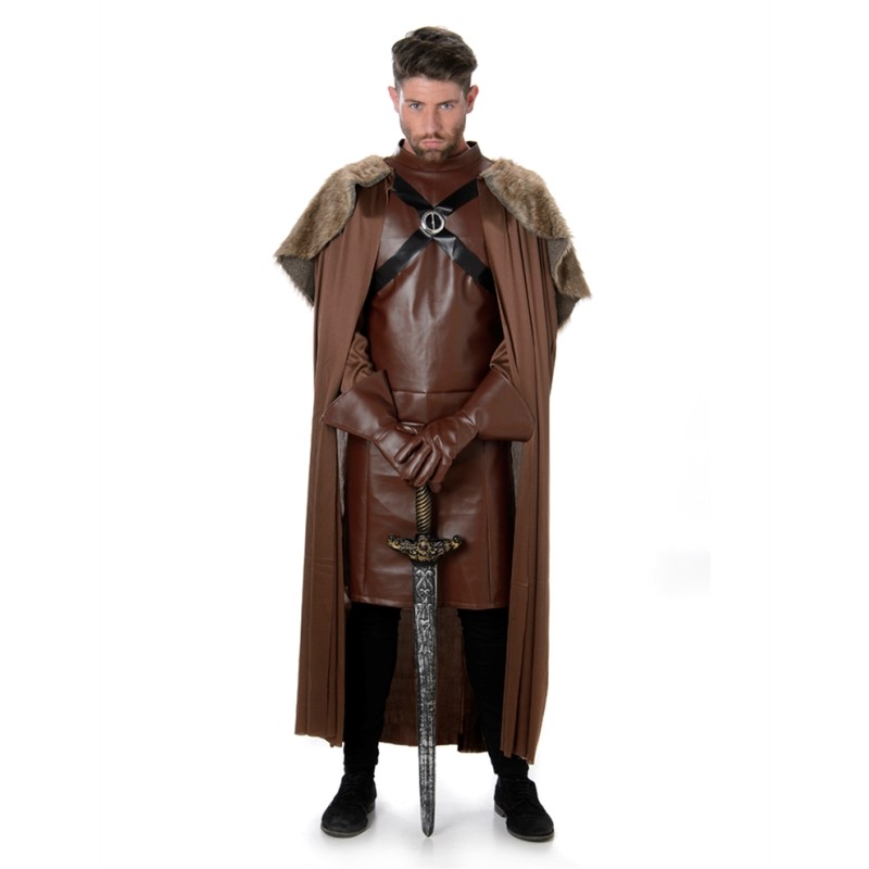 DEGUISEMENT GARDIEN MEDIEVAL OU VIKING MARRON HOMME TAILLE M