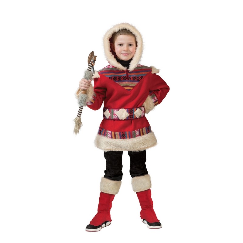 DEGUISEMENT ESKIMO NANOOK ROUGE TAILLE 140