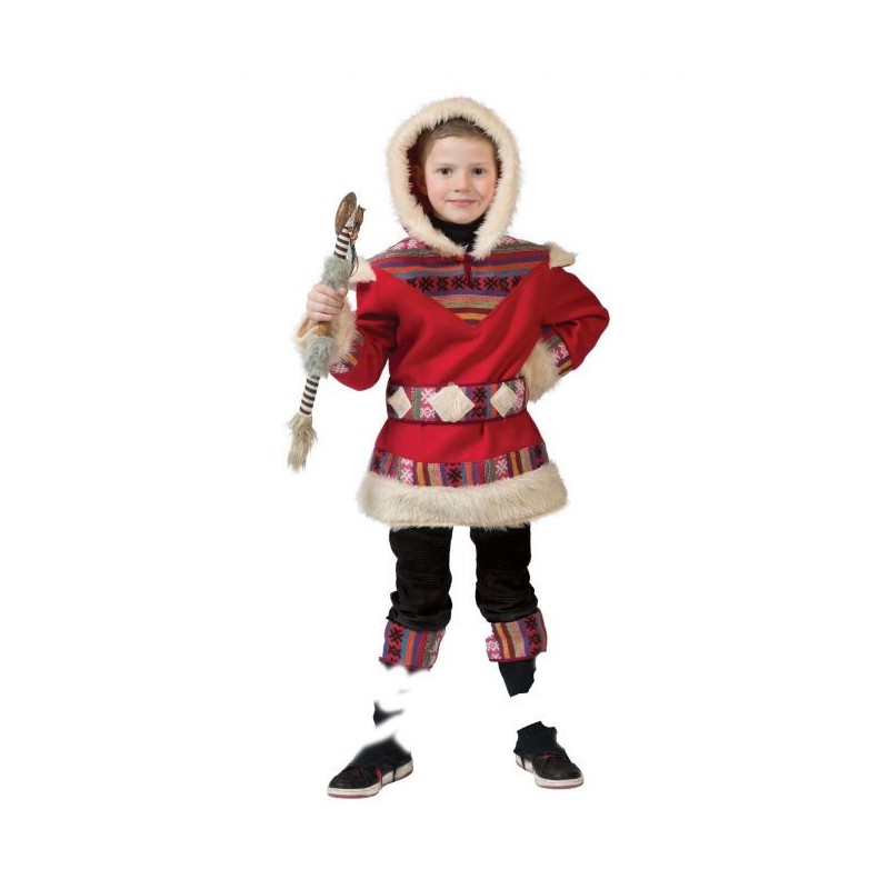 DEGUISEMENT ESQUIMO NANOOK ROUGE TAILLE 164 DEGUISEMENT ESQUIMO NANOOK ROUGE TAILLE 164