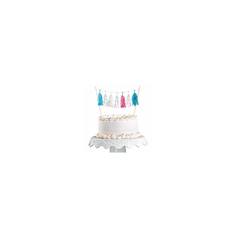 DECORATION POUR GATEAU POMPOM SIRENE 