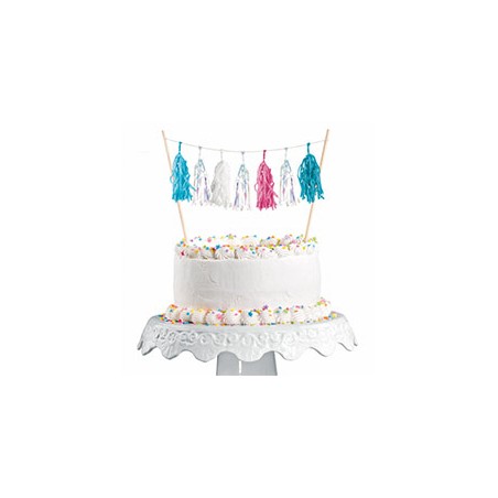 DECORATION POUR GATEAU POMPOM SIRENE 