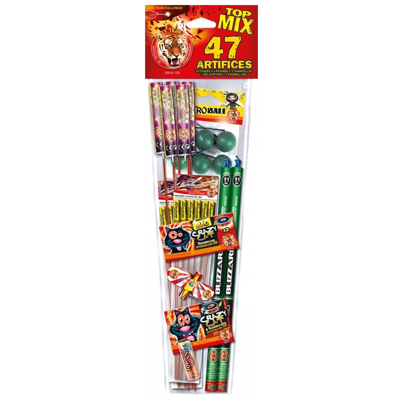 FEU D'ARTIFICE ASSORTIMENT TOP MIX