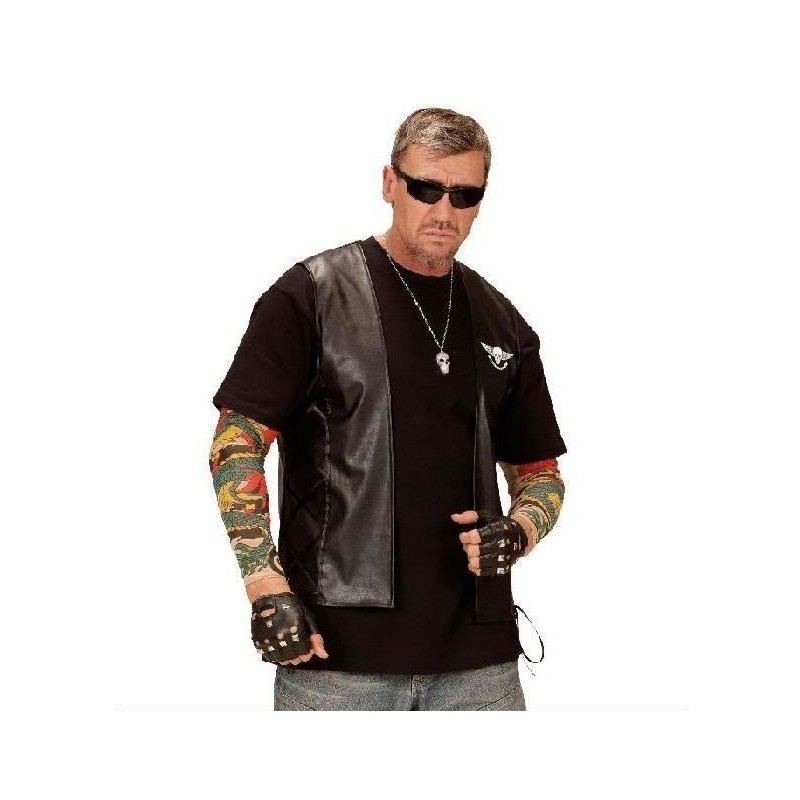 GILLET EFFET CUIR TAILLE M/L GILLET EFFET CUIR TAILLE M/L