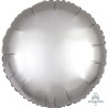 BALLON METALLIQUE ROND SATIN GRIS PLATINE 43 CM BALLON METALLIQUE ROND SATIN GRIS PLATINE 43 CM