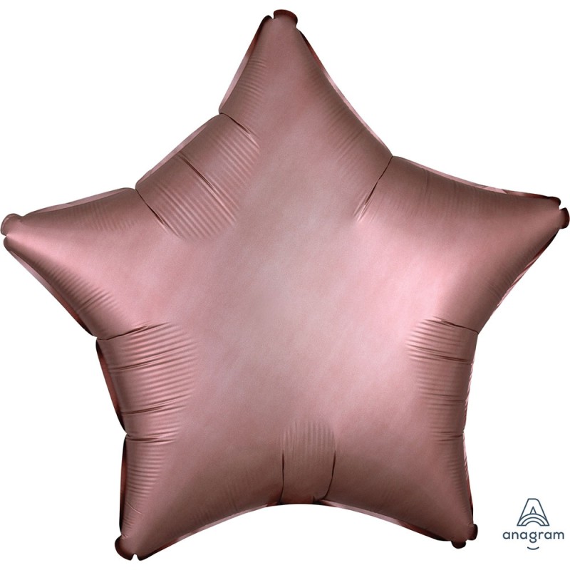 BALLON METALLIQUE ETOILE SATIN ROSE GOLD 43 CM