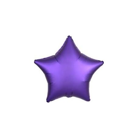 BALLON METALLIQUE ETOILE SATIN VIOLET ROYAL 43 CM